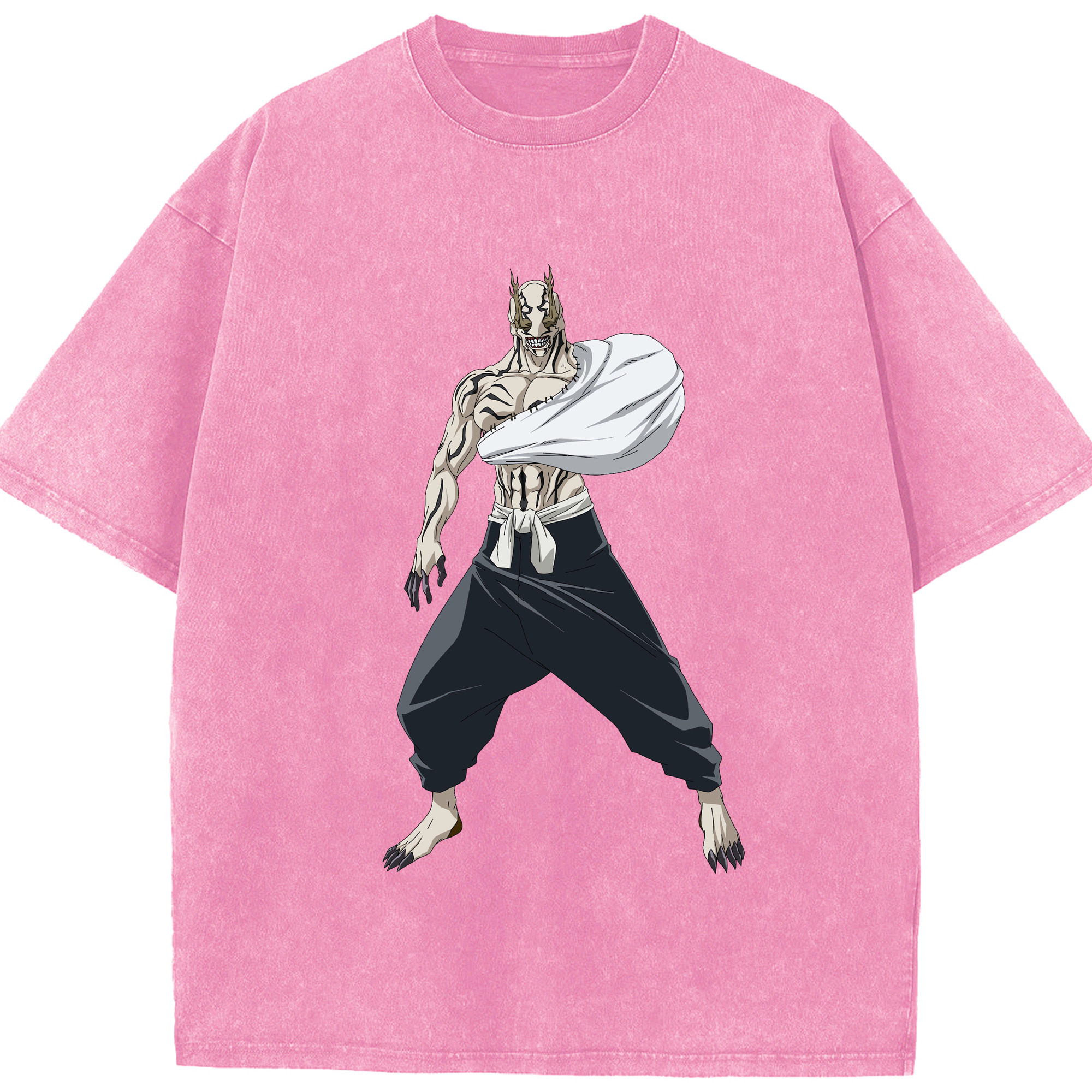（画像用） 呪術廻戦 Jujutsu Kaisen 綿100% ヴィンテージ風 半袖Tシャツ（フロントプリント）